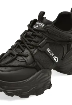 Pantofi sport FLAVIA PASSINI negri, 8828, din piele naturala imagine