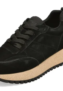 Pantofi sport FLAVIA PASSINI negri, 89079Y, din piele intoarsa imagine
