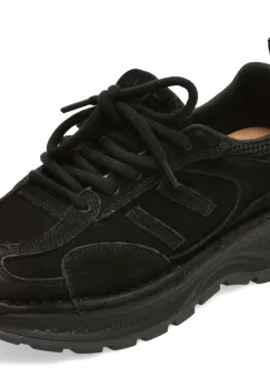 Pantofi sport FLAVIA PASSINI negri, 9011, din nabuc imagine