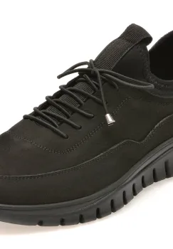 Pantofi sport FLAVIA PASSINI negri, EV2843, din nabuc imagine