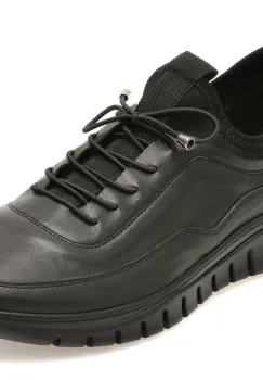Pantofi sport FLAVIA PASSINI negri, EV2843, din piele naturala imagine