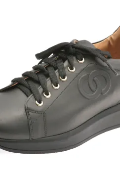 Pantofi sport FLAVIA PASSINI negri, P1, din piele naturala imagine
