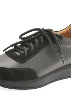 Pantofi sport FLAVIA PASSINI negri, P3, din piele naturala imagine