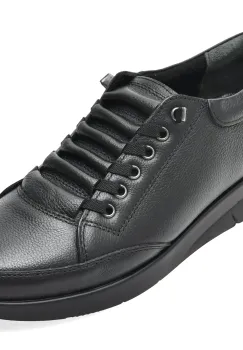 Pantofi sport FLAVIA PASSINI negri, SGP05, din piele naturala imagine