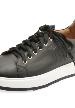 Pantofi sport FLAVIA PASSINI negri, T9, din piele naturala imagine