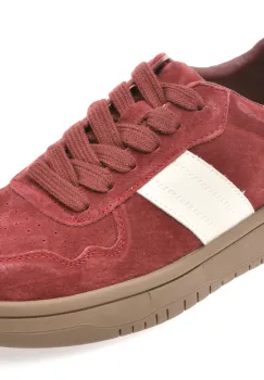 Pantofi sport FLAVIA PASSINI rosii, 1066, din nabuc imagine