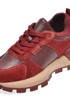 Pantofi sport FLAVIA PASSINI rosii, 2422, din piele naturala imagine