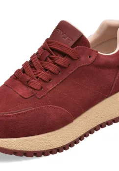 Pantofi sport FLAVIA PASSINI rosii, 89079Y, din piele intoarsa imagine