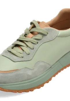 Pantofi sport FLAVIA PASSINI verzi, 18362, din piele naturala imagine