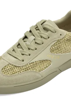 Pantofi sport FLAVIA PASSINI verzi, 18381, din material textil si piele naturala imagine