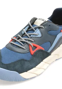 Pantofi sport GEOX albastri, J56NMA, din material textil imagine