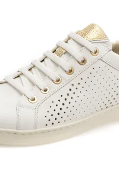 Pantofi sport GEOX albi, D151BB, din piele naturala imagine