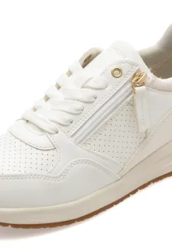 Pantofi sport GEOX albi, D36NQB, din piele ecologica imagine