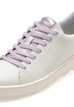 Pantofi sport GEOX albi, D45WEA, din piele naturala imagine