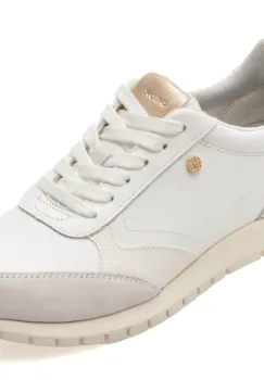 Pantofi sport GEOX albi, D55YPC, din piele naturala imagine