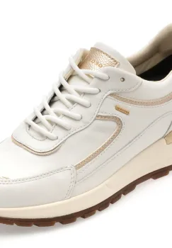 Pantofi sport GEOX albi, D563LB, din piele naturala imagine