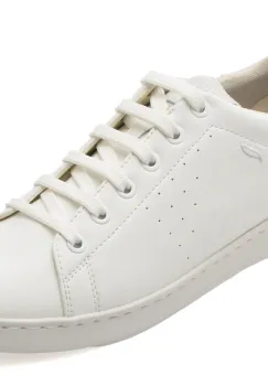 Pantofi sport GEOX albi, D621BA, din piele naturala imagine