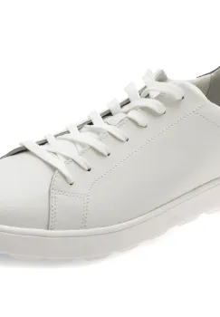 Pantofi sport GEOX albi, U45GPA, din piele naturala imagine