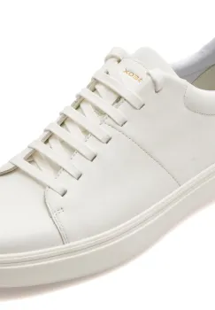Pantofi sport GEOX albi, U55LDC, din piele naturala imagine
