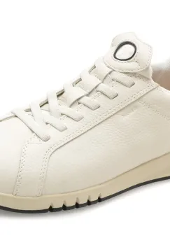 Pantofi sport GEOX albi, U65MUA, din piele naturala imagine