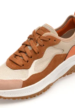 Pantofi sport GEOX bej, D55VNA, din material textil imagine