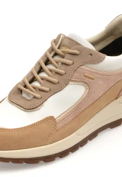 Pantofi sport GEOX bej, D563LB, din piele naturala imagine