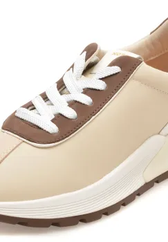 Pantofi sport GEOX bej, D655JA, din piele naturala imagine