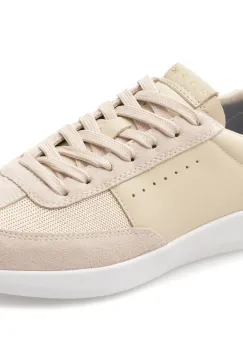 Pantofi sport GEOX bej, D659JA, din piele naturala imagine