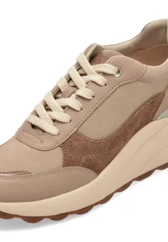 Pantofi sport GEOX bej, D65WAB, din piele ecologica imagine