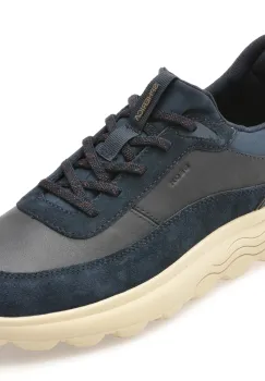 Pantofi sport GEOX bleumarin, U56MPA, din piele naturala imagine