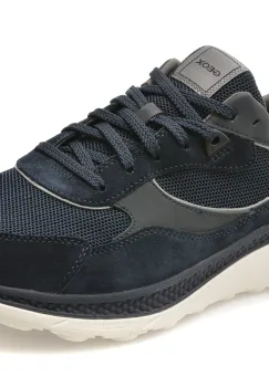Pantofi sport GEOX bleumarin, U65HUA, din material textil si piele naturala imagine