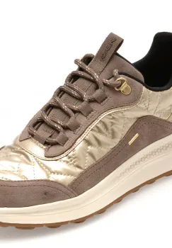 Pantofi sport GEOX gri, D46WPD, din material textil si piele naturala imagine