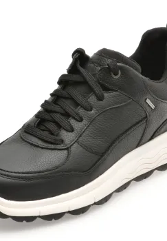 Pantofi sport GEOX negri, D3626D, din piele naturala imagine