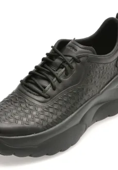 Pantofi sport GEOX negri, D551FB, din piele naturala imagine