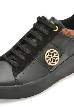 Pantofi sport GEOX negri, D55QFA, din piele naturala imagine