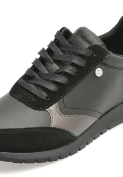 Pantofi sport GEOX negri, D55YPC, din piele naturala imagine