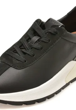Pantofi sport GEOX negri, D655JA, din piele naturala imagine