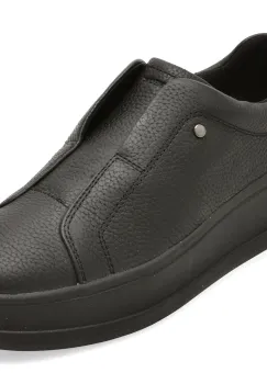 Pantofi sport GEOX negri, D65WVE, din piele naturala imagine