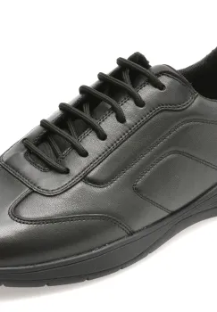 Pantofi sport GEOX negri, U45BXD, din piele naturala imagine