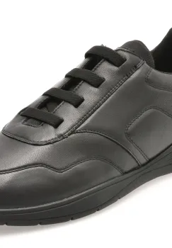 Pantofi sport GEOX negri, U45BXE, din piele naturala imagine