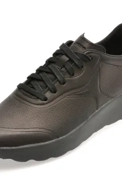 Pantofi sport GEOX negri, U45LFB, din piele naturala imagine