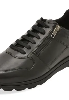 Pantofi sport GEOX negri, U46GRA, din piele naturala imagine