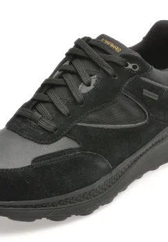Pantofi sport GEOX negri, U46HGA, din piele naturala imagine