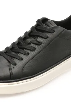 Pantofi sport GEOX negri, U46HPA, din piele naturala imagine