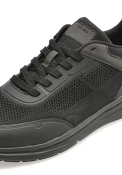 Pantofi sport GEOX negri, U55LBB, din material textil imagine