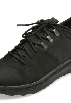 Pantofi sport GEOX negri, U56HMA, din piele naturala imagine