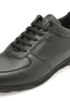 Pantofi sport GEOX negri, U56MTB, din piele naturala imagine