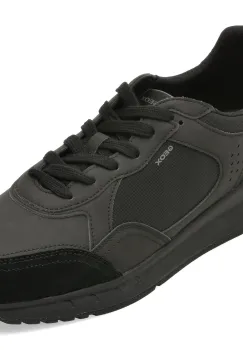 Pantofi sport GEOX negri, U65LCB, din piele ecologica imagine