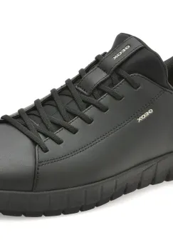 Pantofi sport GEOX negri, U65MAA, din piele naturala imagine