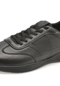 Pantofi sport GEOX negri, U65MWA, din piele naturala imagine